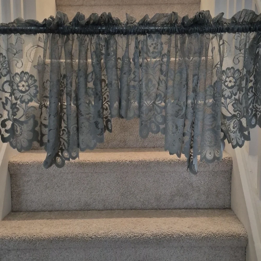 Lacey Sage Green Curtain Valances Two